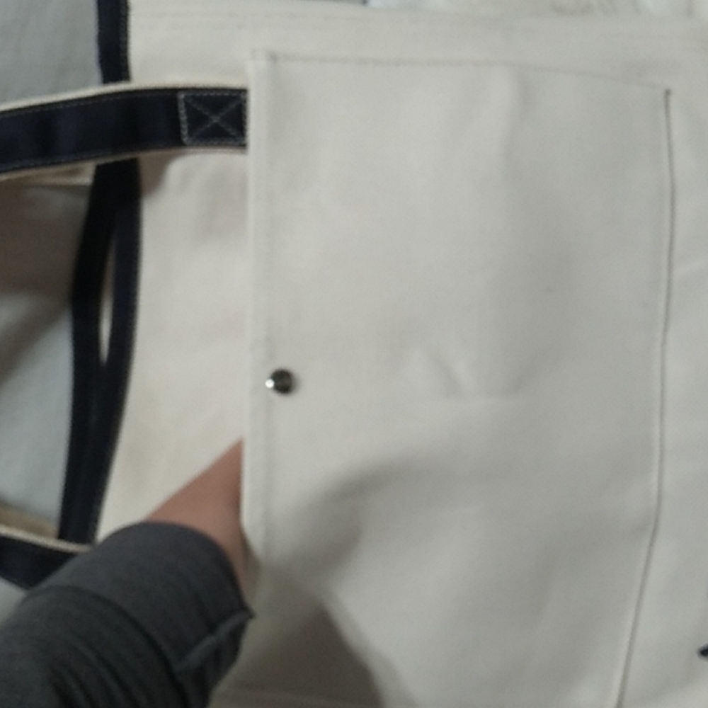 SALE! Lands End Thick Canvas Tote Gently Used (#28) - Picture 4 of 14
